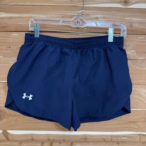 Under Armour Running Shorts Athletic Gym Workout‎ Navy Blue Women's Size SM